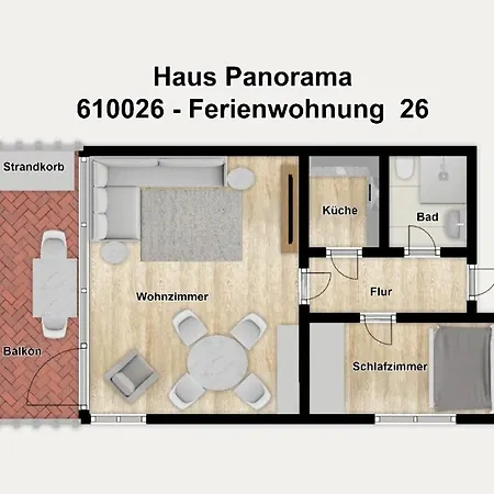 Haus Panorama 26 Apartment Wangerooge